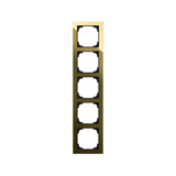 Busch-Jaeger Abdeckrahmen 5-fach schwarzglas/gold - Busch-art linear Busch-art linear 2CKA001754A4886 1725-4013