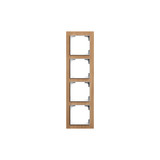 Busch-Jaeger Abdeckrahmen 4-fach Holz Eiche - Busch-art linear Busch-art linear 2CKA001754A4890 1724-4083