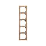 Busch-Jaeger Abdeckrahmen 5-fach Holz Eiche - Busch-art linear Busch-art linear 2CKA001754A4891 1725-4083