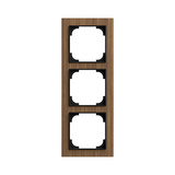 Busch-Jaeger Abdeckrahmen 3-fach Holz Walnuss - Busch-art linear Busch-art linear 2CKA001754A4894 1723-4086