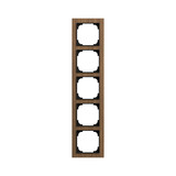 Busch-Jaeger Abdeckrahmen 5-fach Holz Walnuss - Busch-art linear Busch-art linear 2CKA001754A4896 1725-4086