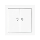 Busch-Jaeger LED-Dimmer-Einsatz flex, 1-fach Komplettset mit 2-fach Bedienelement, Wireless 2CKA006200A0294 62851 UJ-84-WL