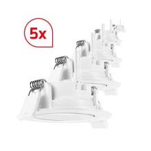 Dotlux 600091 LED-Downlight CIRCLEmini-AC 5W 3000K Bundle 5 Stück