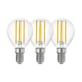 EGLO Filament E14 LED Lampe P45 Tropfen 3X4W 2700K warmweiss