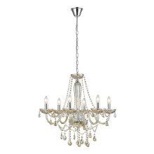 Eglo 39092 BASILANO E14 6-fach Hängeleuchte Ø720mm Chrom Cognac