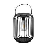 Eglo 48948 Z_SOLAR LED 2-fach Gartenleuchte 2x0,06W 190x190mm Schwarz Transparent warmweiss