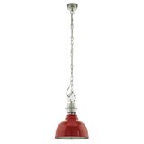 Eglo 49177 Grantham Hängeleuchte E27 Stahl rot chrom