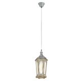 Eglo 49206 Kinghorn Hängeleuchte E27 Stahl Holz silber