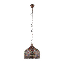 Eglo 49764 JADIDA E27 Hängeleuchte Ø330mm Kupferfarben-Antik Bunt