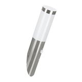Eglo 83278 HELSINKI E27 Außen-Wand-/Deckenleuchte Sensor Ø75mm Edelstahl Weiss IP44