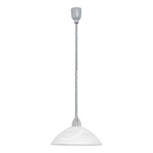 Eglo 87008 LORD 2 E27 Hängeleuchte Ø360mm Grau Weiss höhenverstellbar