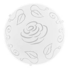 Eglo 89238 MARS 1 E27 Deckenleuchte Ø250mm Weiss Motiv Rose