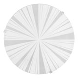 Eglo 89239 MARS 1 E27 Deckenleuchte Ø250mm Weiss Motiv Strahlen