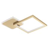 Eglo 900424 GAFARES LED Deckenleuchte 15W 330x330mm Gold Weiss steuerbare Lichtfarbe dimmbar