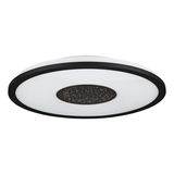 Eglo 900558 MARMORATA LED Deckenleuchte 18W, 9W Ø450mm Schwarz Weiss warmweiss