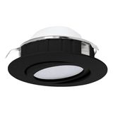 Eglo 900748 PINEDA LED Spotleuchte 5,5W Ø84mm Schwarz warmweiss dimmbar