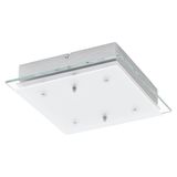 Eglo 93888 Fres 2 LED Wandleuchte / Deckenleuchte 4x5.4W Stahl chrom klar weiss