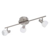 Eglo 94255 Sesto 2 LED Spot 3x3.3W Stahl nickel-matt chrom weiss lackiert