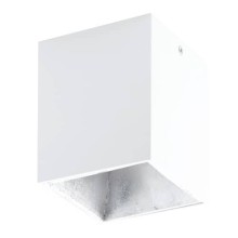 Eglo LED Deckenleuchte Polasso eckig weiss und silber
