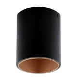 Eglo LED Deckenleuchte Polasso rund schwarz und Kupfer