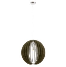 Eglo Hängeleuchte Cossano E27 Ø50cm Holz dunkelbraun