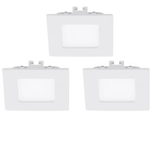 Eglo 94733 Fueva 1 LED Einbauleuchte 3x2.7W Metallguss weiss