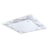 Eglo 94746 Pancento 1 LED Wandleuchte / Deckenleuchte 16W Stahl chrom weiss grau
