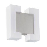 Eglo 95987 SITIA LED Außen-Wand-/Deckenleuchte 2x4,8W Nickel-Matt Weiss Warmweiss IP44