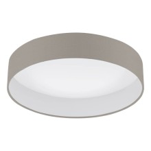 Eglo 96539 PALOMARO 1 LED Deckenleuchte 18W Ø405mm Weiss Taupe warmweiss dimmbar