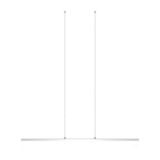 Eglo 96866 TARANDELL LED 2-fach Hängeleuchte 2x12,5W 1180x60mm Chrom Satiniert höhenverstellbar warmweiss dimmbar