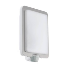 Eglo 97218 MUSSOTTO E27 Außen-Wand-/Deckenleuchte Sensor Edelstahl Weiss IP44