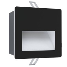 Eglo 99574 ARACENA LED Außenwand-Einbauleuchte 3,7W 140x140mm Weiss Schwarz Neutralweiss IP65