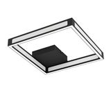 Eglo 99787 ALTAFLOR LED 4-fach Deckenleuchte 4x2,8W 315x315mm Schwarz Weiss warmweiss