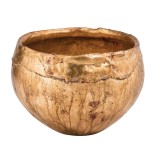 Elstead Heather Bowl Abdeckung Blattgold, Umber-Glasur