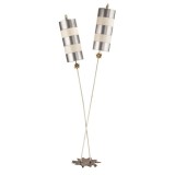 Elstead Nettle Stehleuchte E27 2-fach Beige und Silber