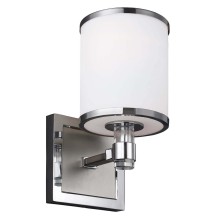 Elstead Prospect Park Wandleuchte E27 Satin Nickel, Chrom