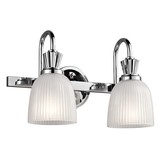 Elstead Cora LED Wandleuchte G9 2-fach Poliertes Chrom IP44