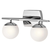 Elstead Jasper LED Wandleuchte G9 2-fach Poliertes Chrom IP44