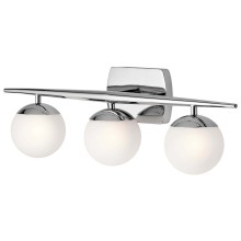 Elstead Jasper LED Wandleuchte G9 3-fach Poliertes Chrom IP44