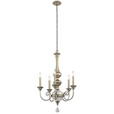 Elstead Rosalie Kronleuchter E14 5-fach 97cm Sterling Gold