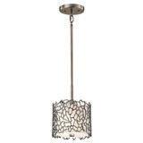 Elstead Silver Coral Hängeleuchte E27 15cm Klassisches Zinn