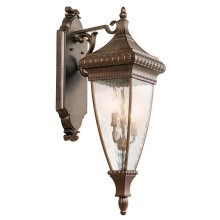 Elstead Venetian Rain Außen-Wandleuchte E14 3-fach Gebürstete Bronze IP44