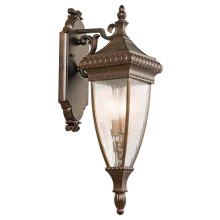 Elstead Venetian Rain Außen-Wandleuchte E14 2-fach Gebürstete Bronze IP44