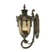 Elstead Philadelphia Außen-Wandleuchte E14 3-fach 64cm Alte Bronze IP44