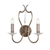 Elstead Pimlico Wandleuchte E14 2-fach Dunkle Bronze