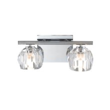 Elstead Regalia LED Wandleuchte G9 2-fach Poliertes Chrom Klar IP44