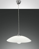 Fabas Luce Pendelleuchte Kent E27 Ø500mm Weiß, made in Italy