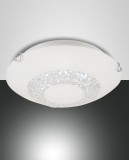 Fabas Luce LED Deckenleuchte Momo Ø300mm 12W Neutralweiß Weiß