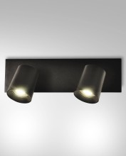 Fabas Luce Spot Modo GU10 90x110mm Schwarz Aluminiumdruckguss