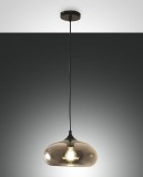 Fabas Luce Pendelleuchte Ela E27 Ø270mm Grau